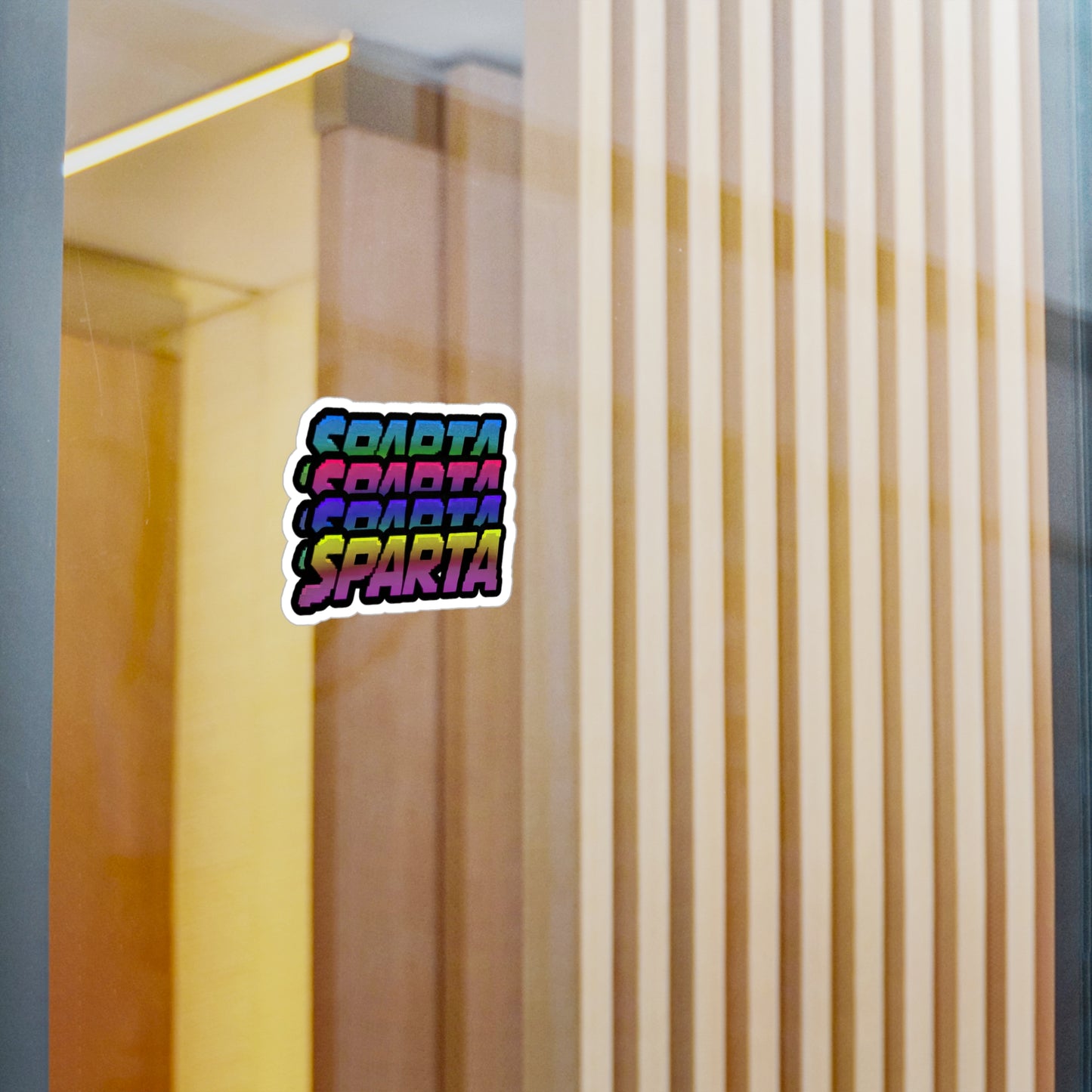 Colorful Sparta Logo Sticker