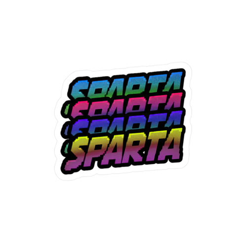 Colorful Sparta Logo Sticker