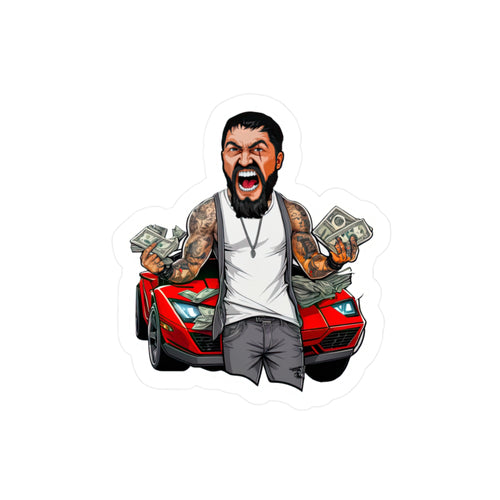 King Leo $ Rd Ferrari Sticker