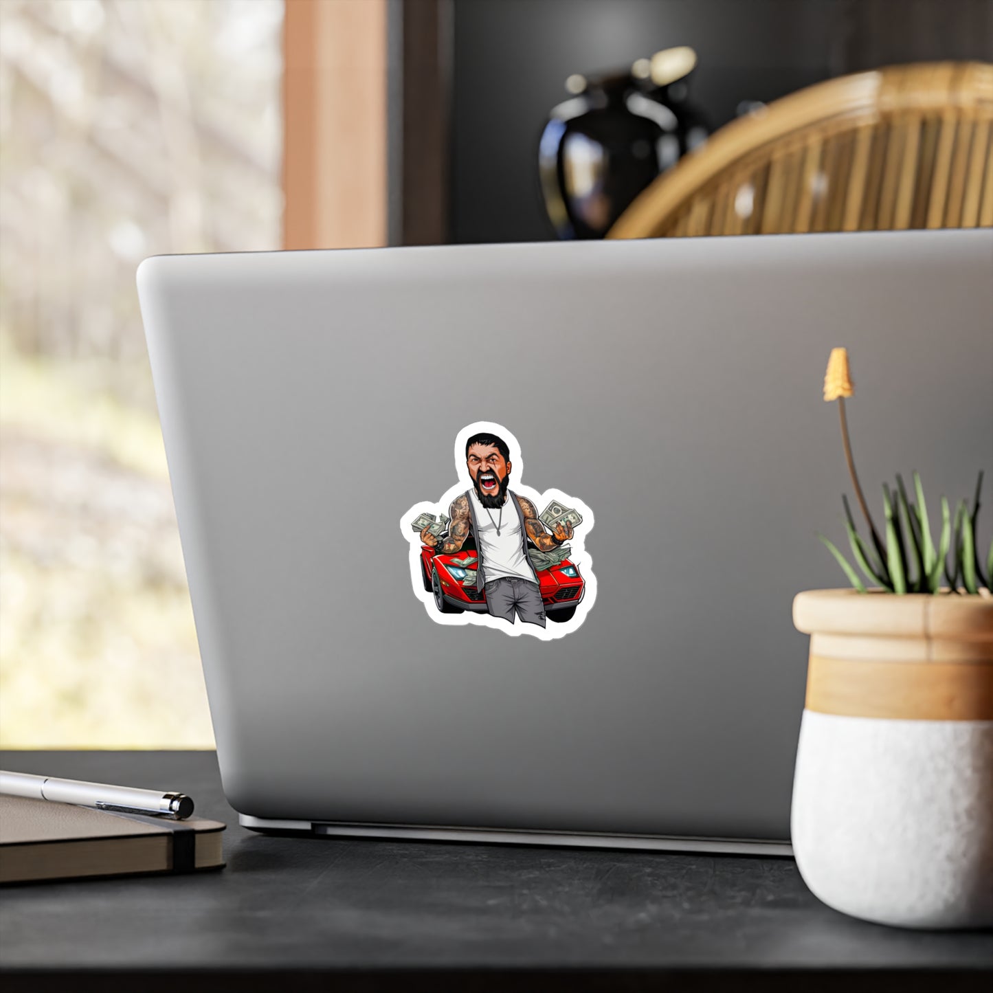 King Leo $ Rd Ferrari Sticker