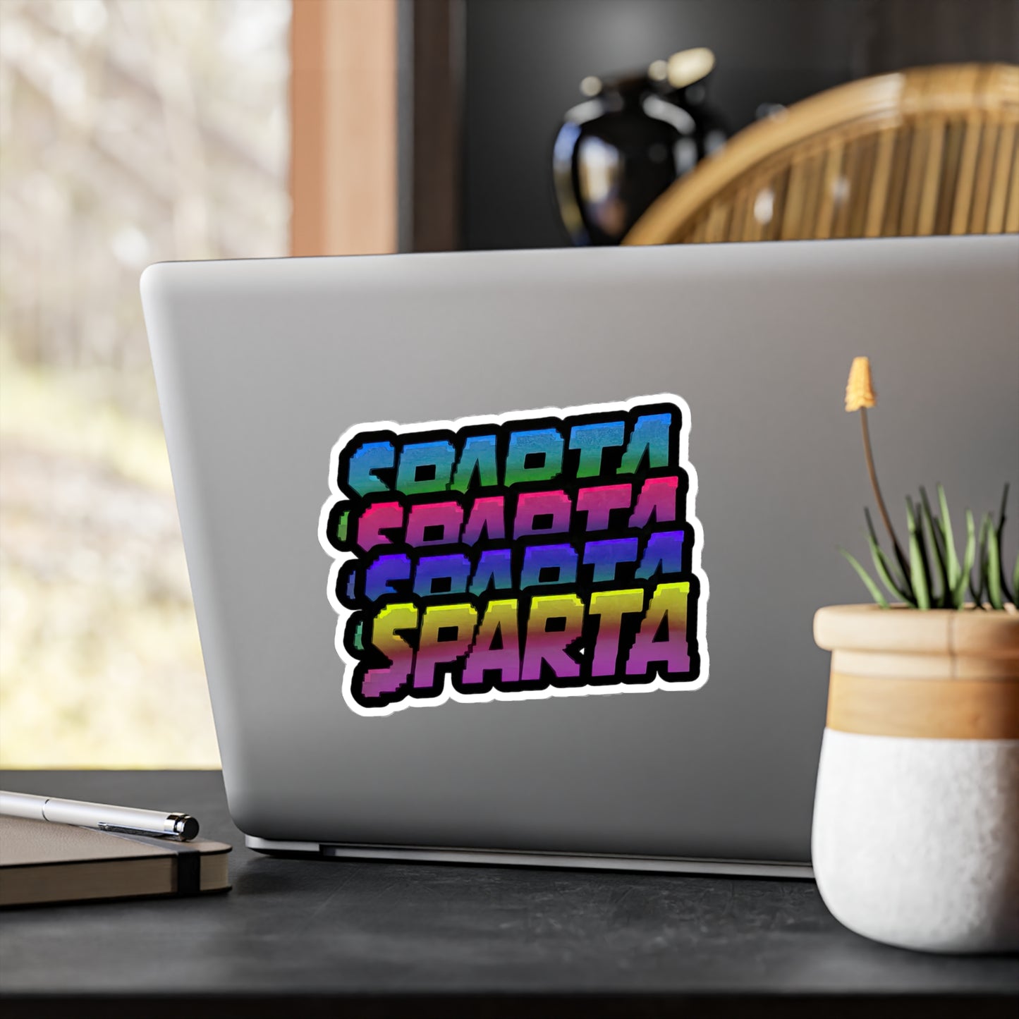 Colorful Sparta Logo Sticker