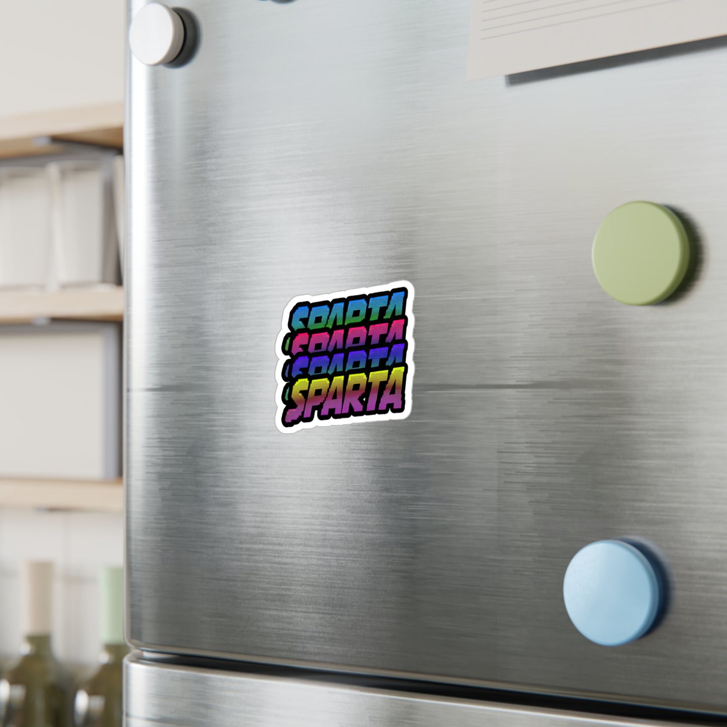 Colorful Sparta Logo Sticker