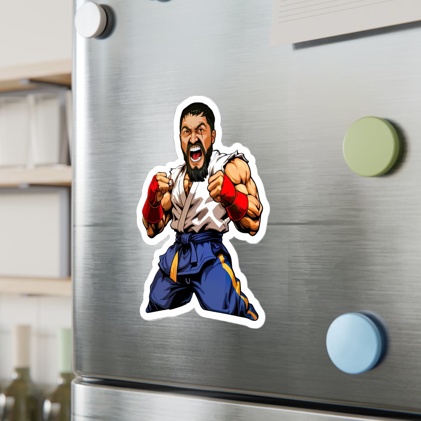 King Leo Street Fighter Sticker