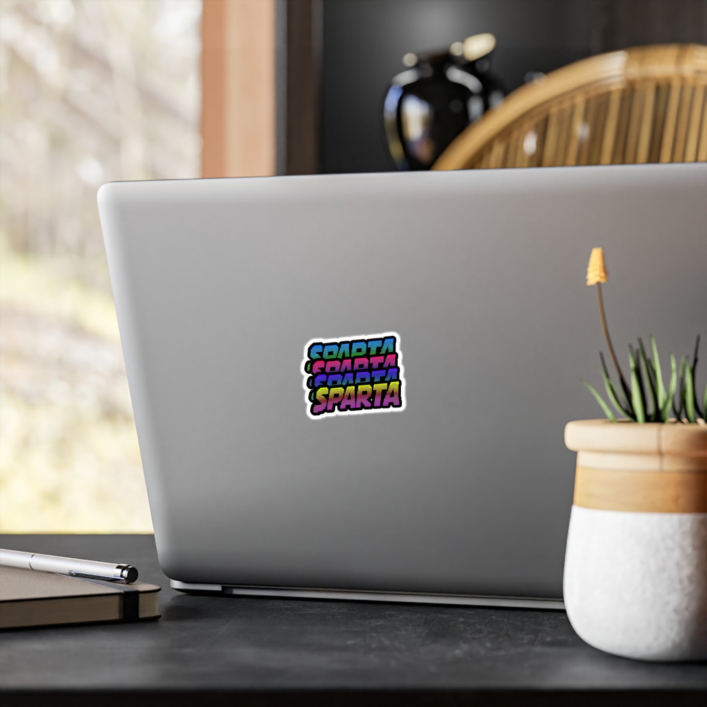 Colorful Sparta Logo Sticker