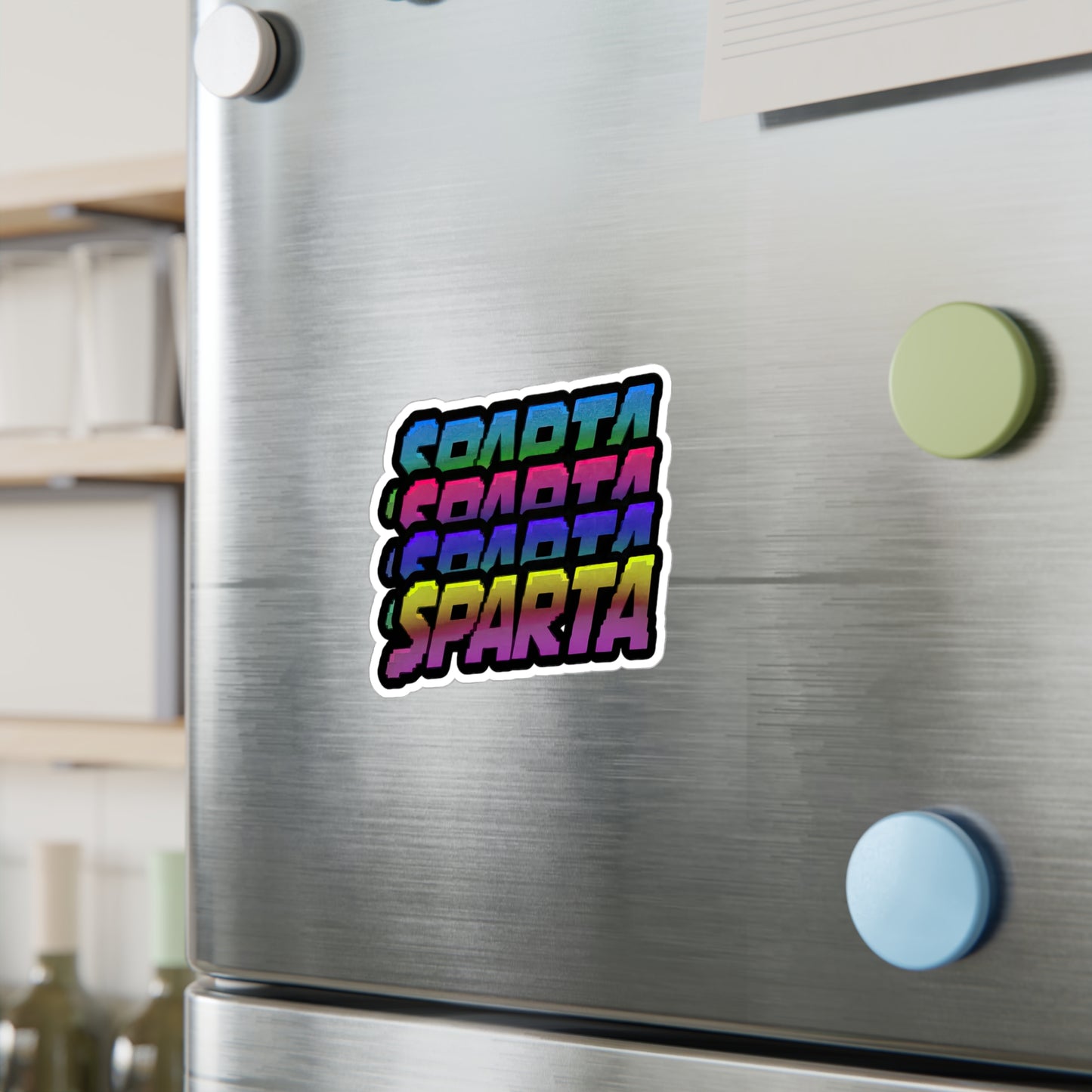Colorful Sparta Logo Sticker