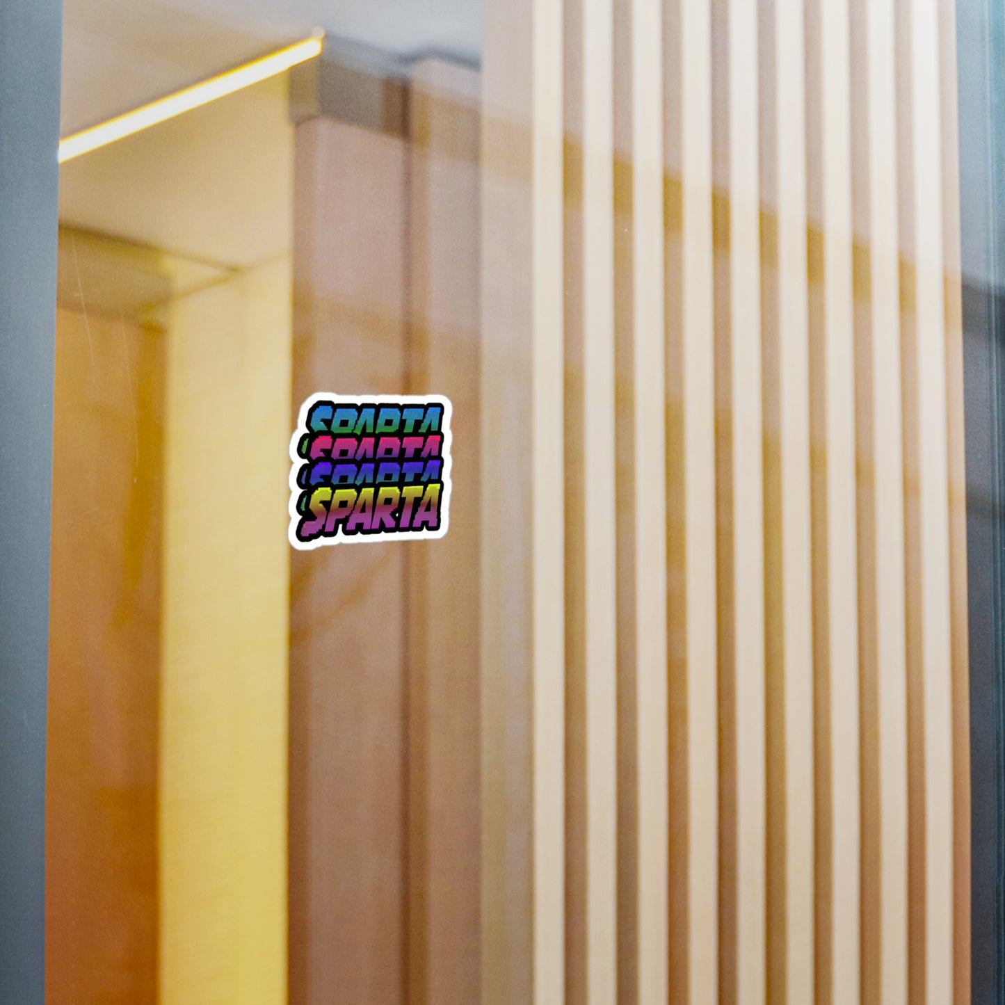 Colorful Sparta Logo Sticker