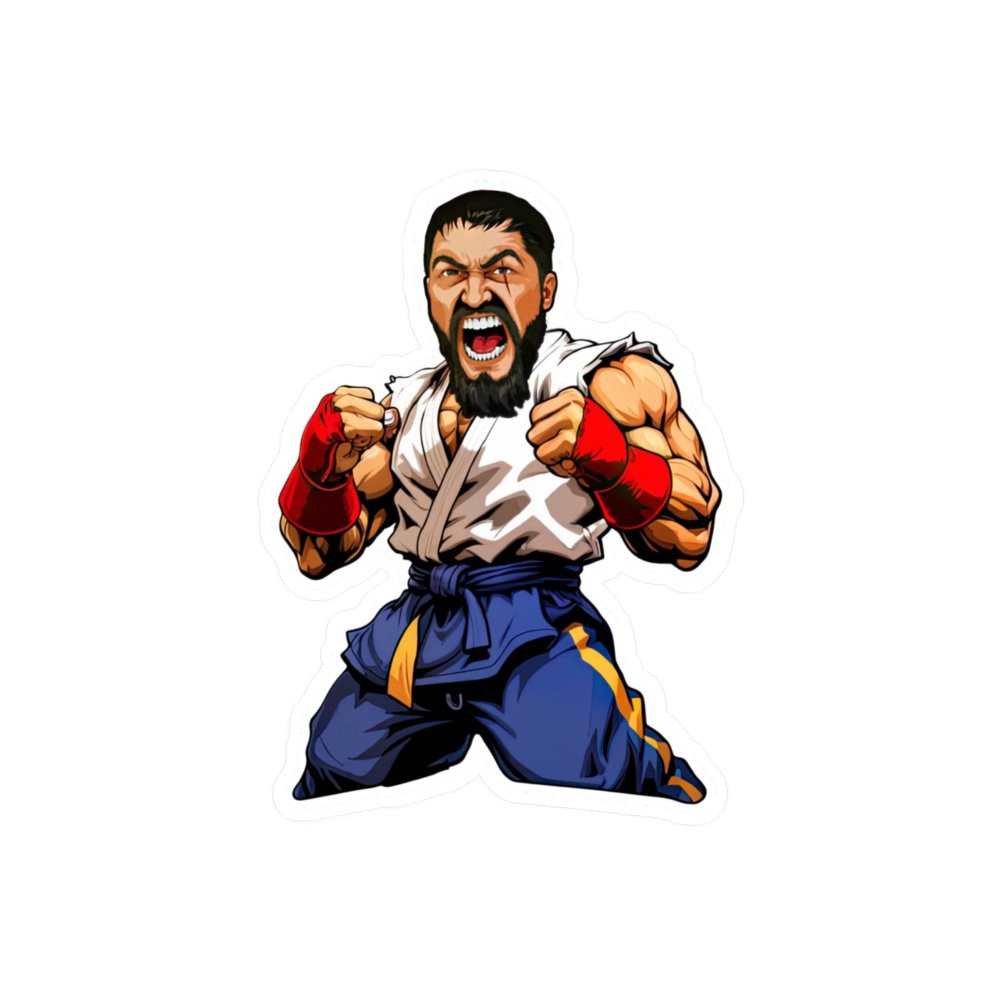 King Leo Street Fighter Sticker