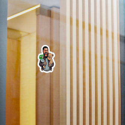King Leo Holding Pepe / Teddy Sons Sticker