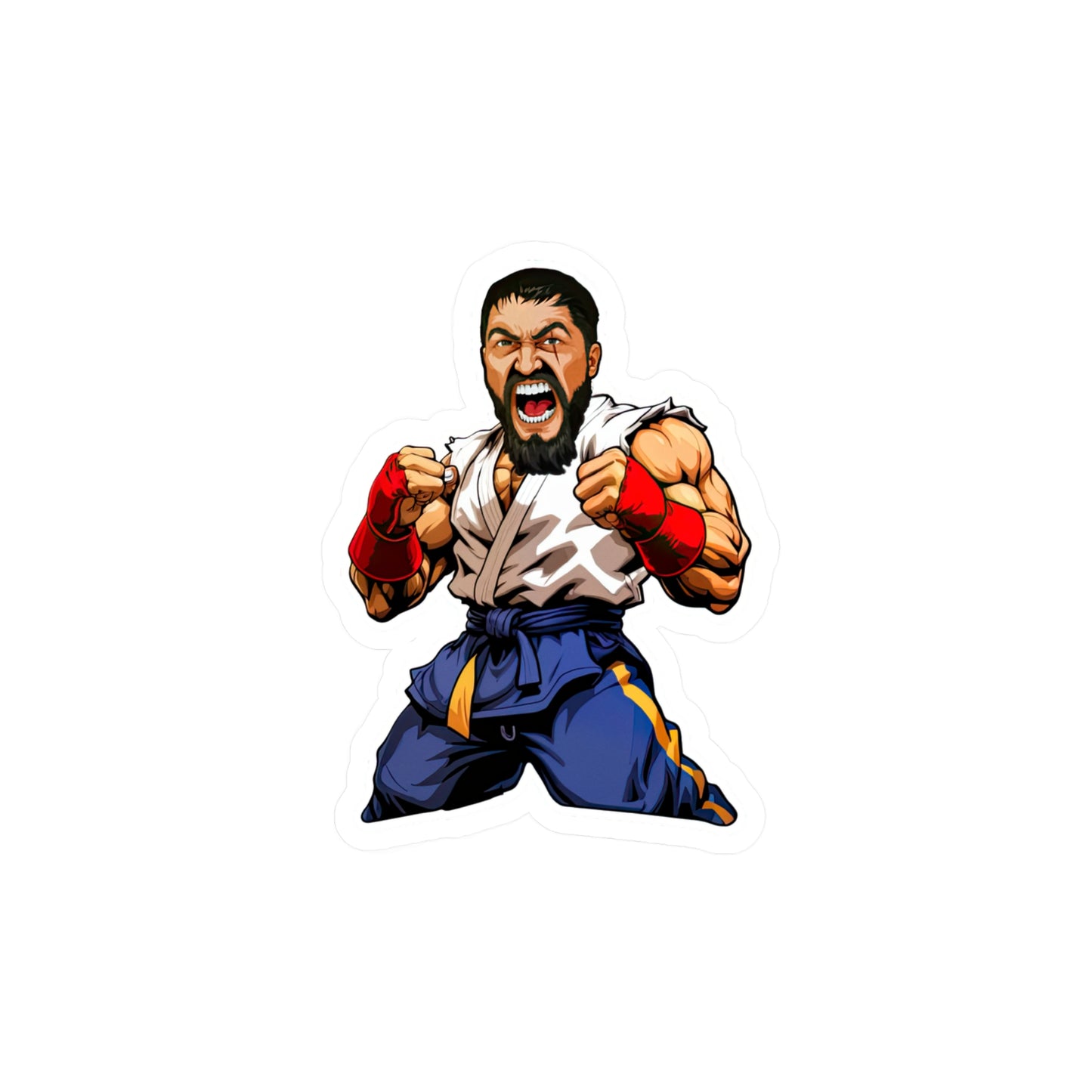 King Leo Street Fighter Sticker