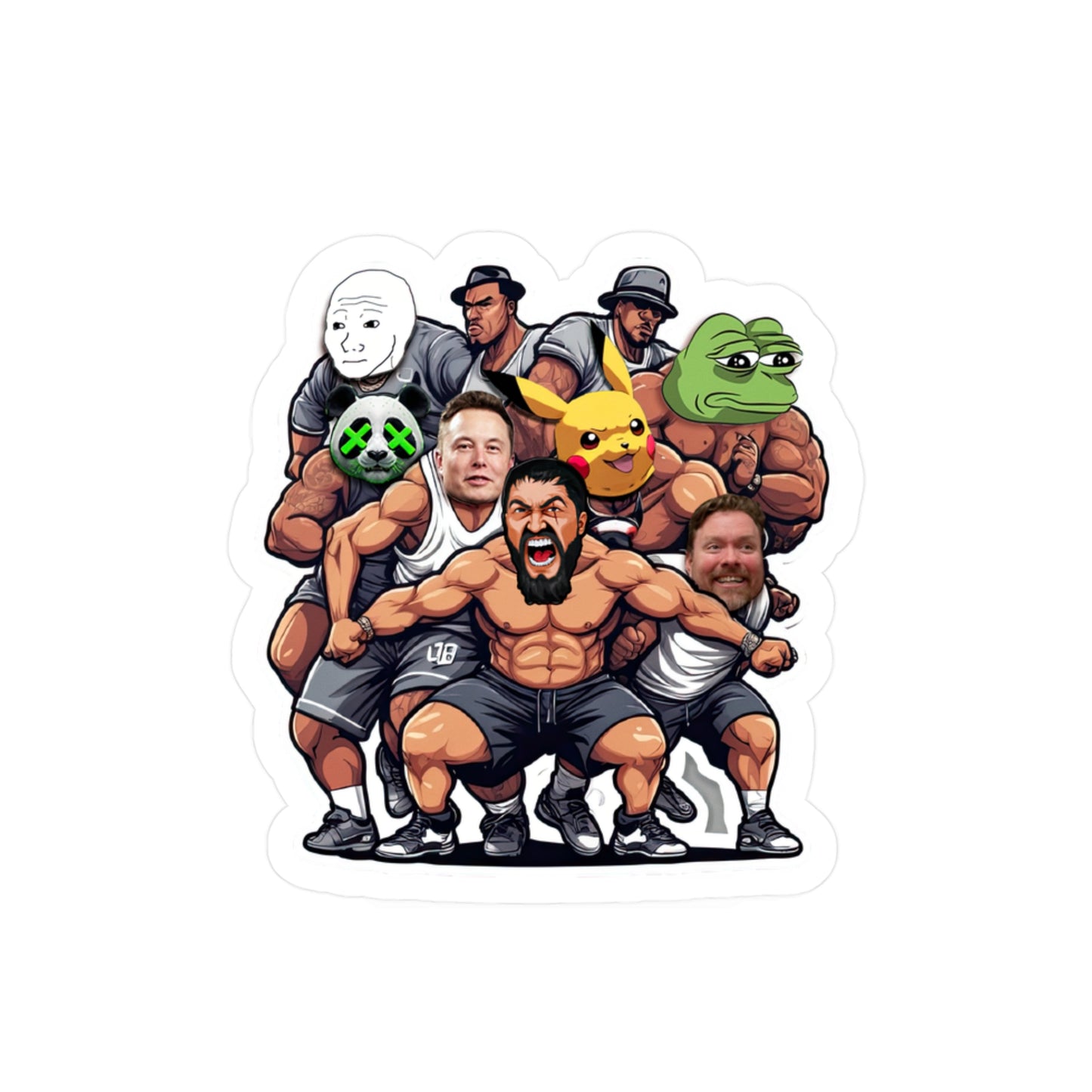 King Leo Meme Characters Sticker