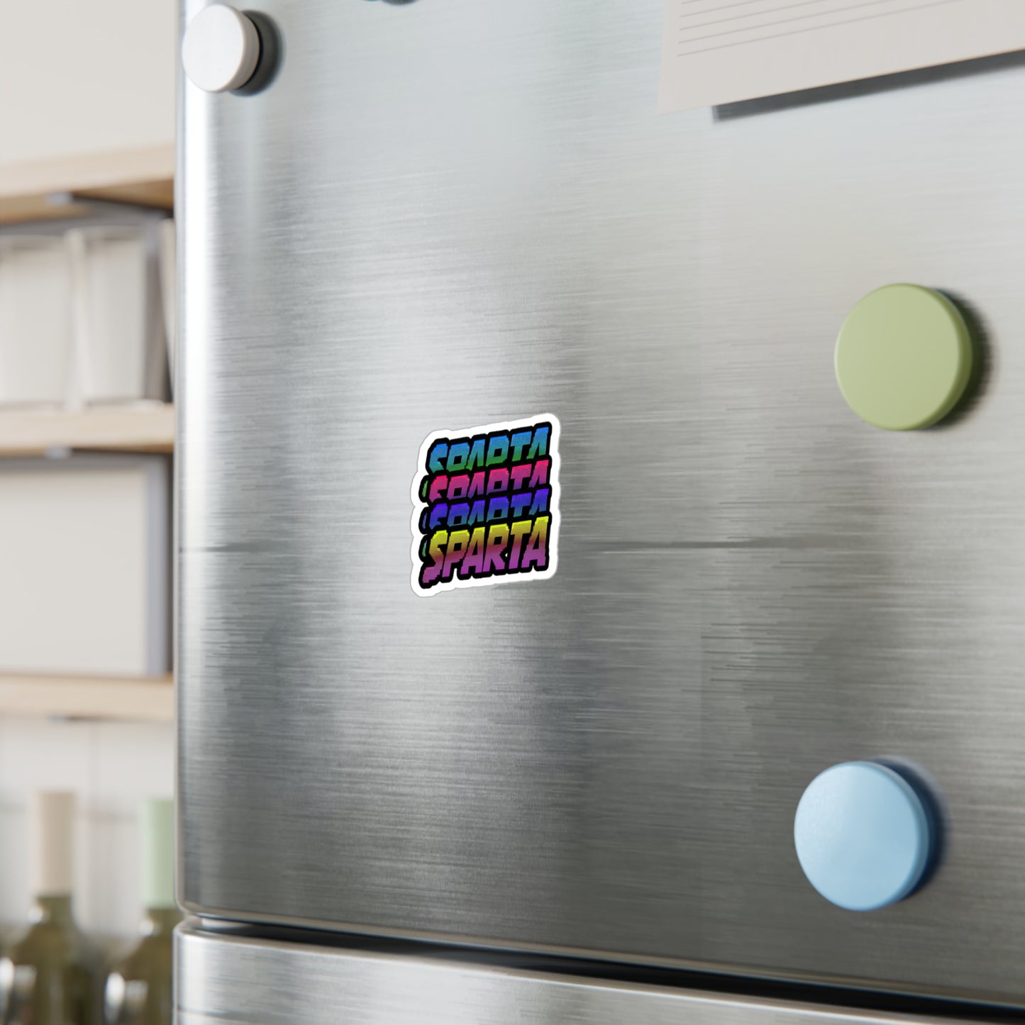Colorful Sparta Logo Sticker