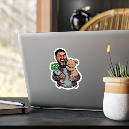 King Leo Holding Pepe / Teddy Sons Sticker