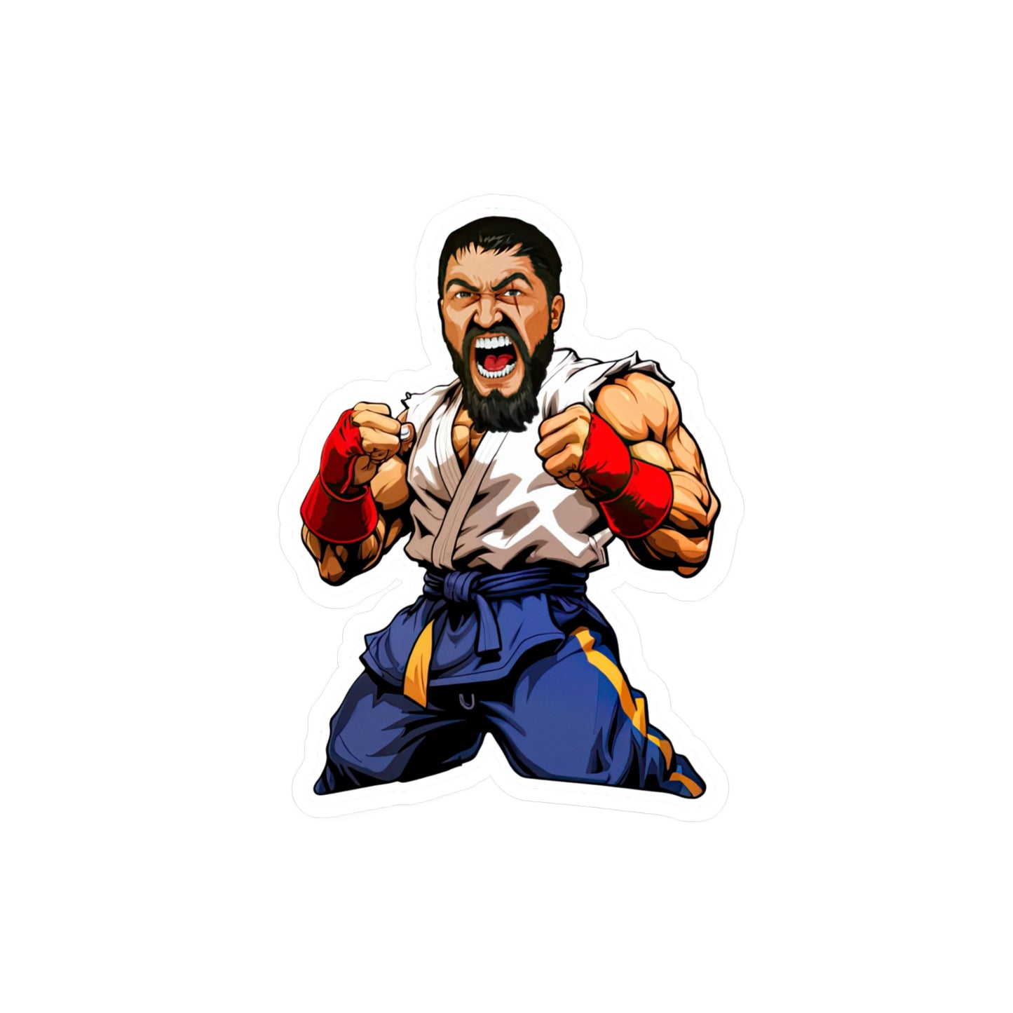 King Leo Street Fighter Sticker