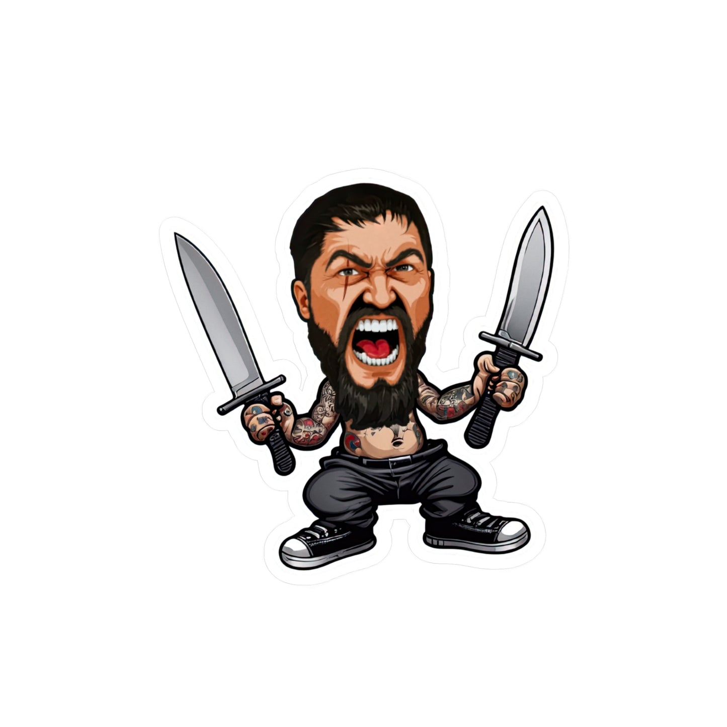 King Leo Knives Sticker