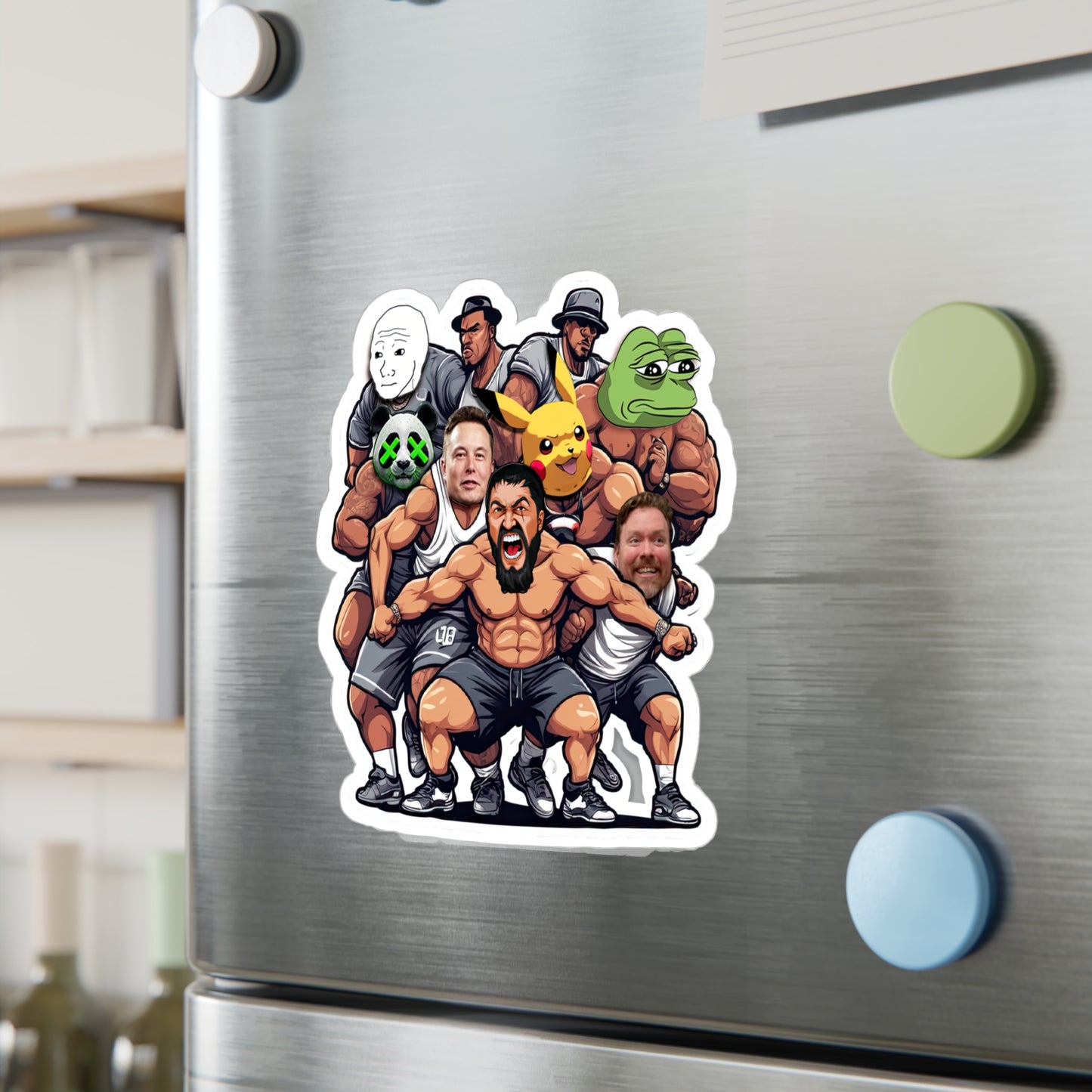 King Leo Meme Characters Sticker