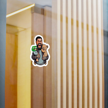 King Leo Holding Pepe / Teddy Sons Sticker