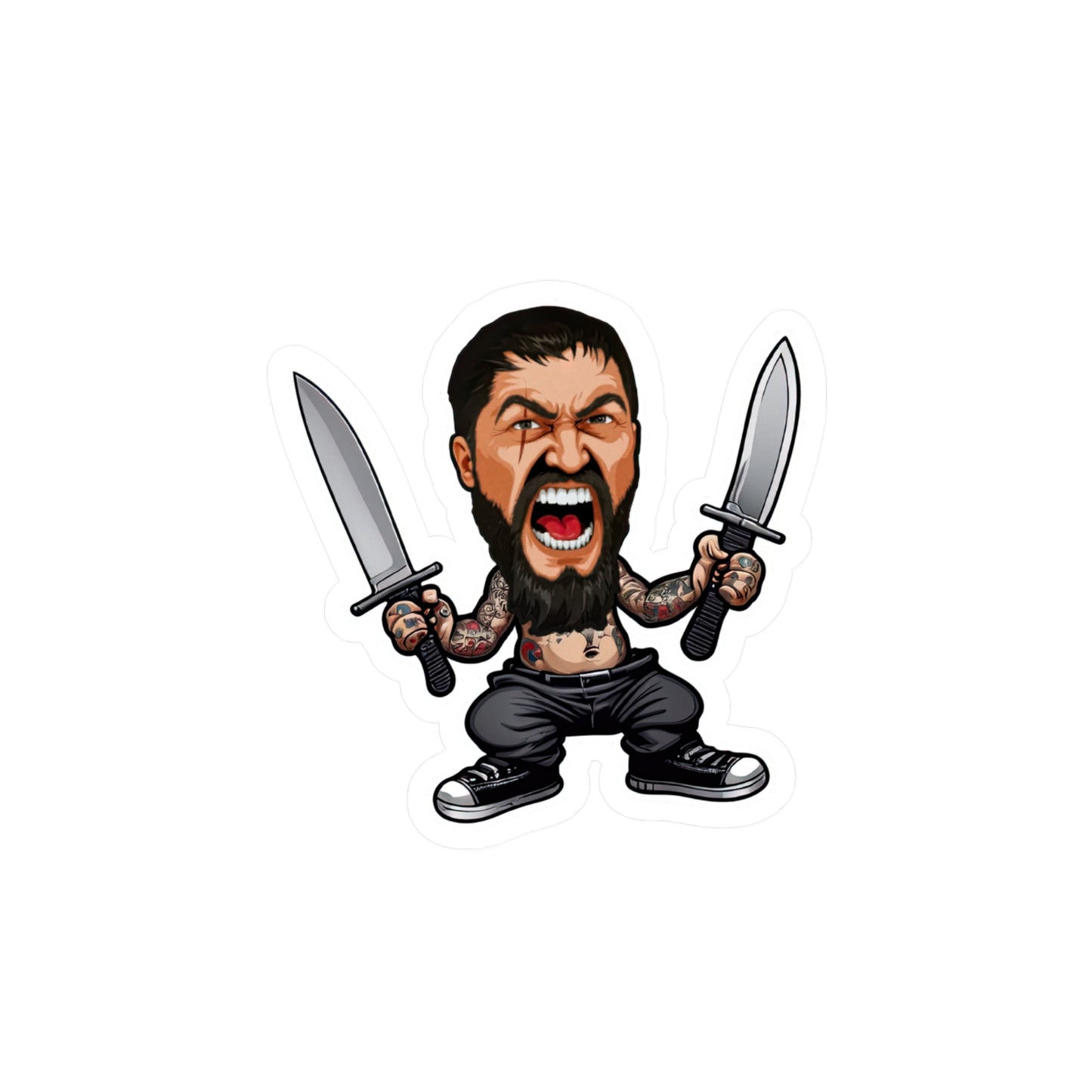 King Leo Knives Sticker
