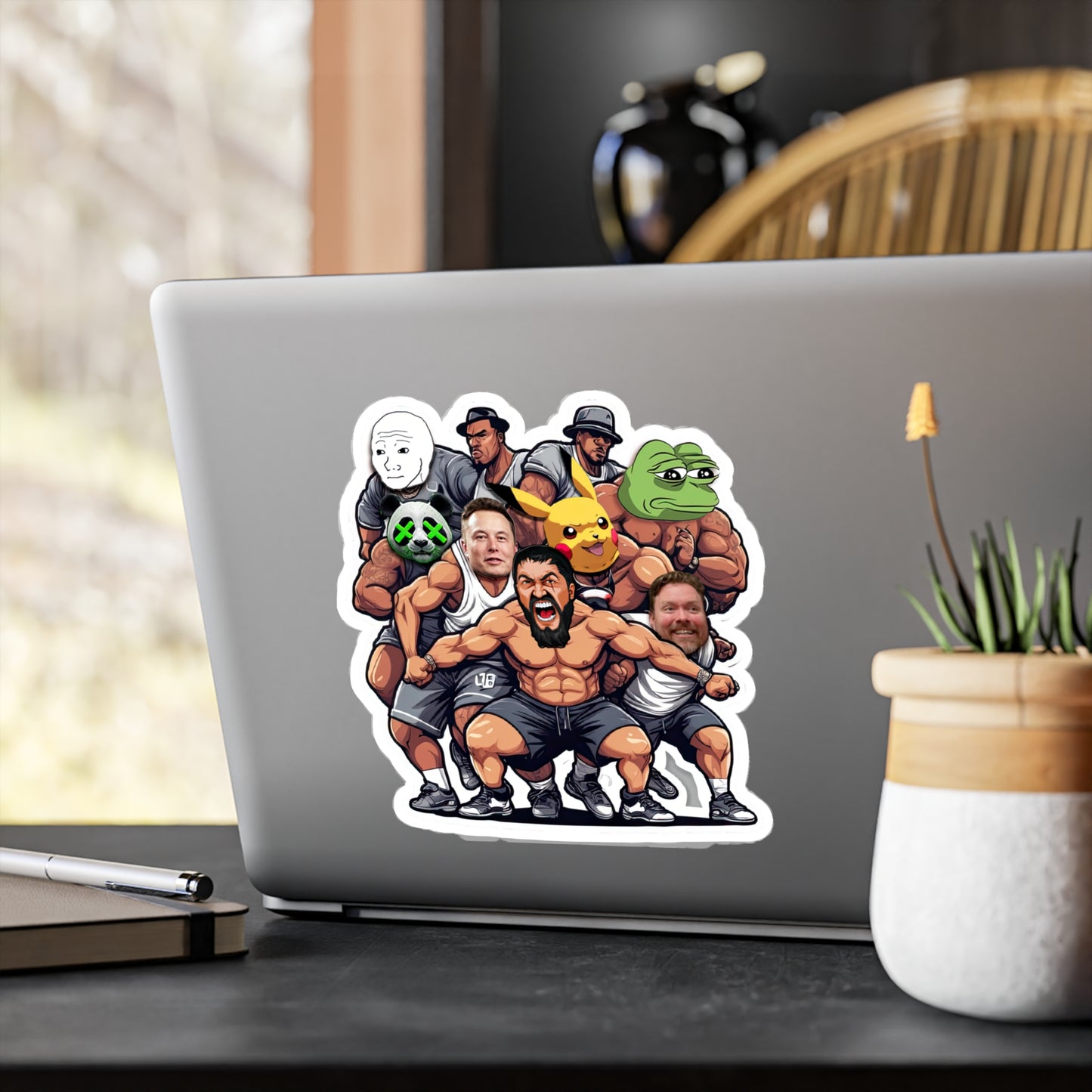 King Leo Meme Characters Sticker