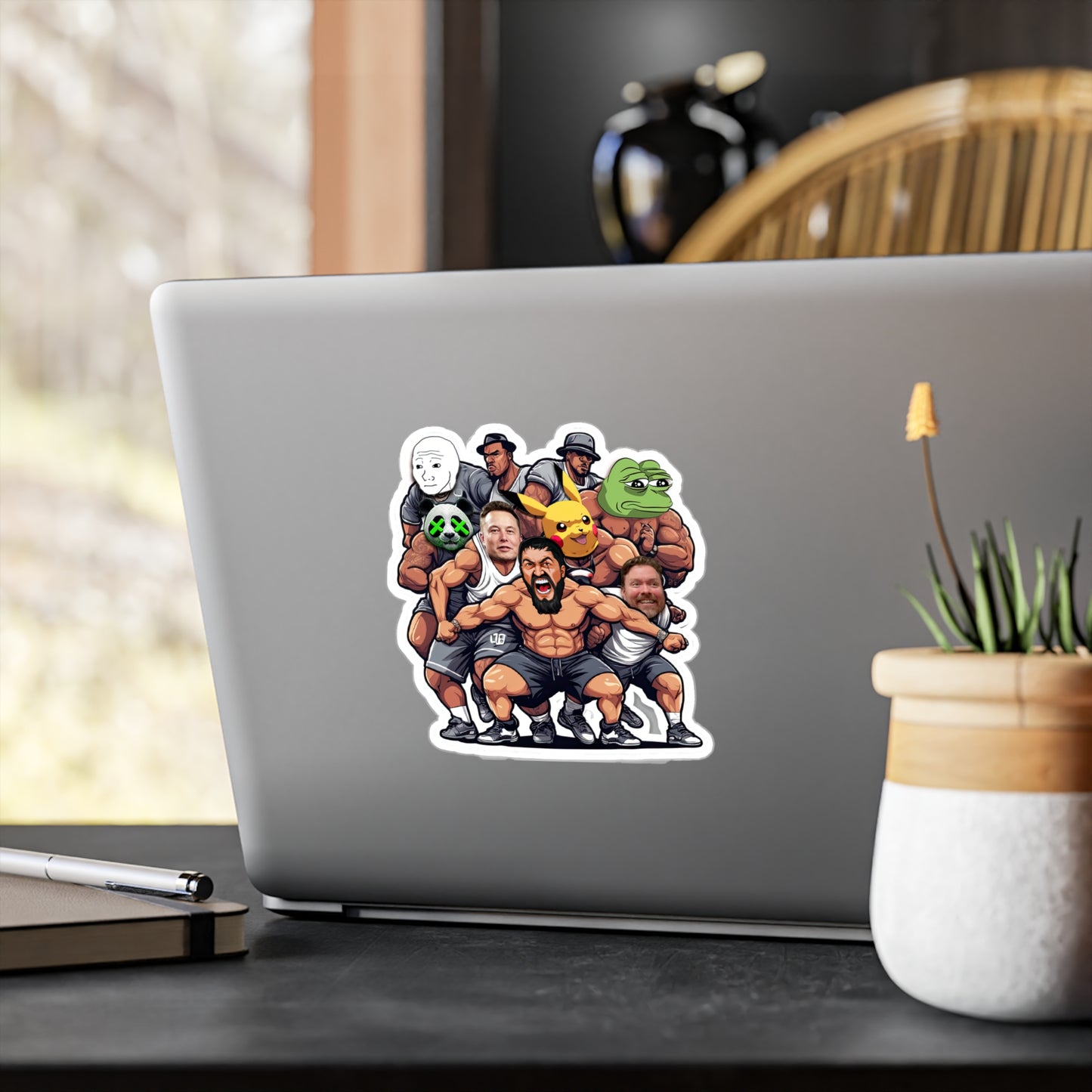 King Leo Meme Characters Sticker