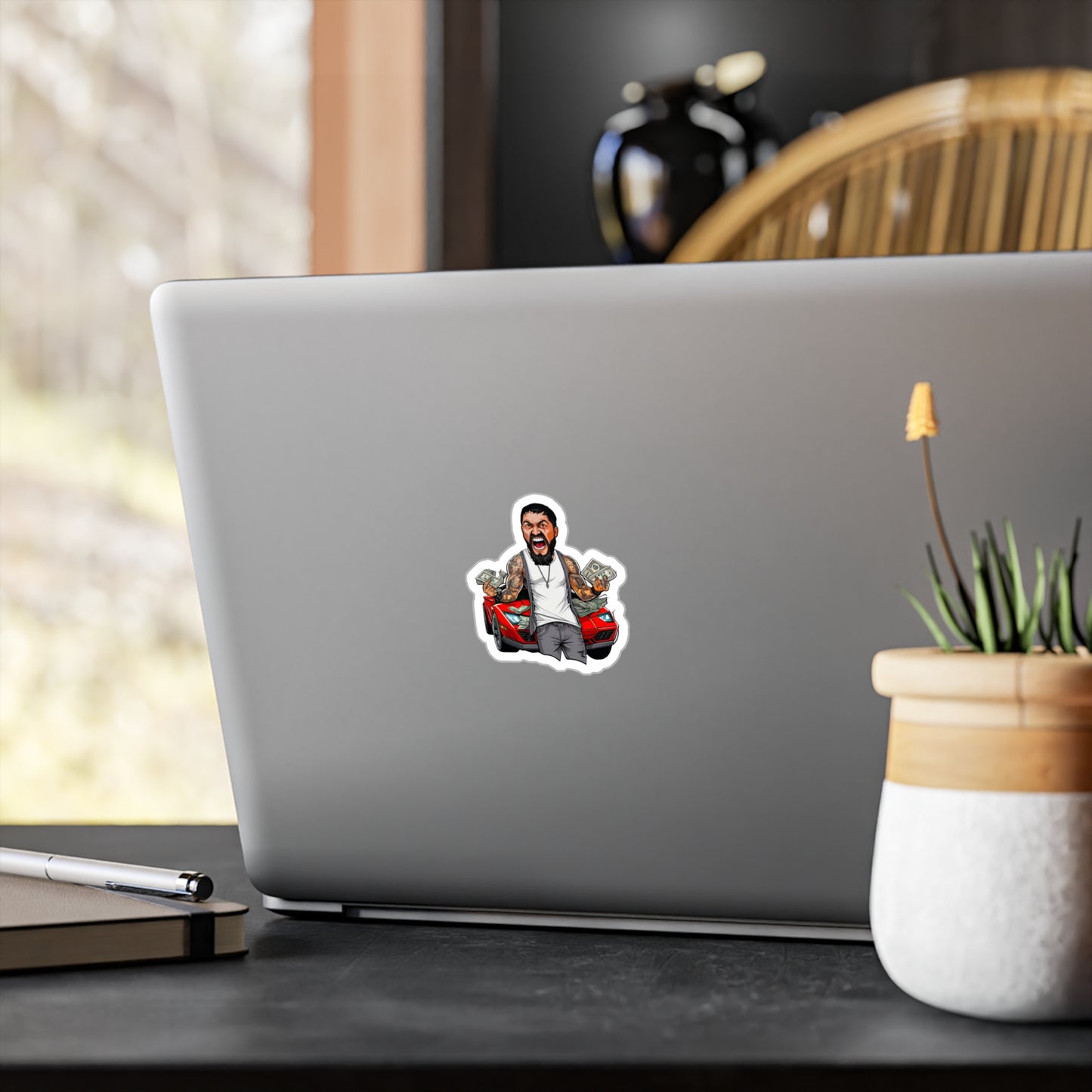 King Leo $ Rd Ferrari Sticker