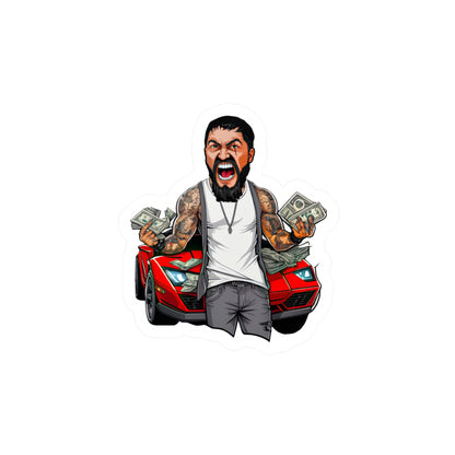 King Leo $ Rd Ferrari Sticker
