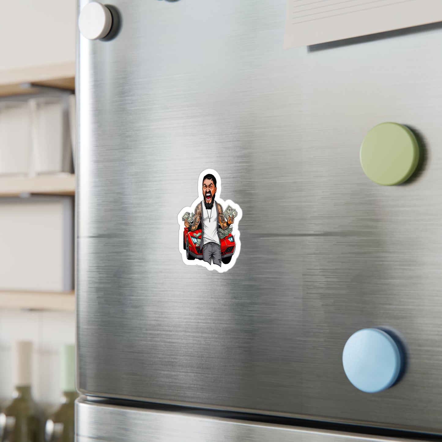 King Leo $ Rd Ferrari Sticker
