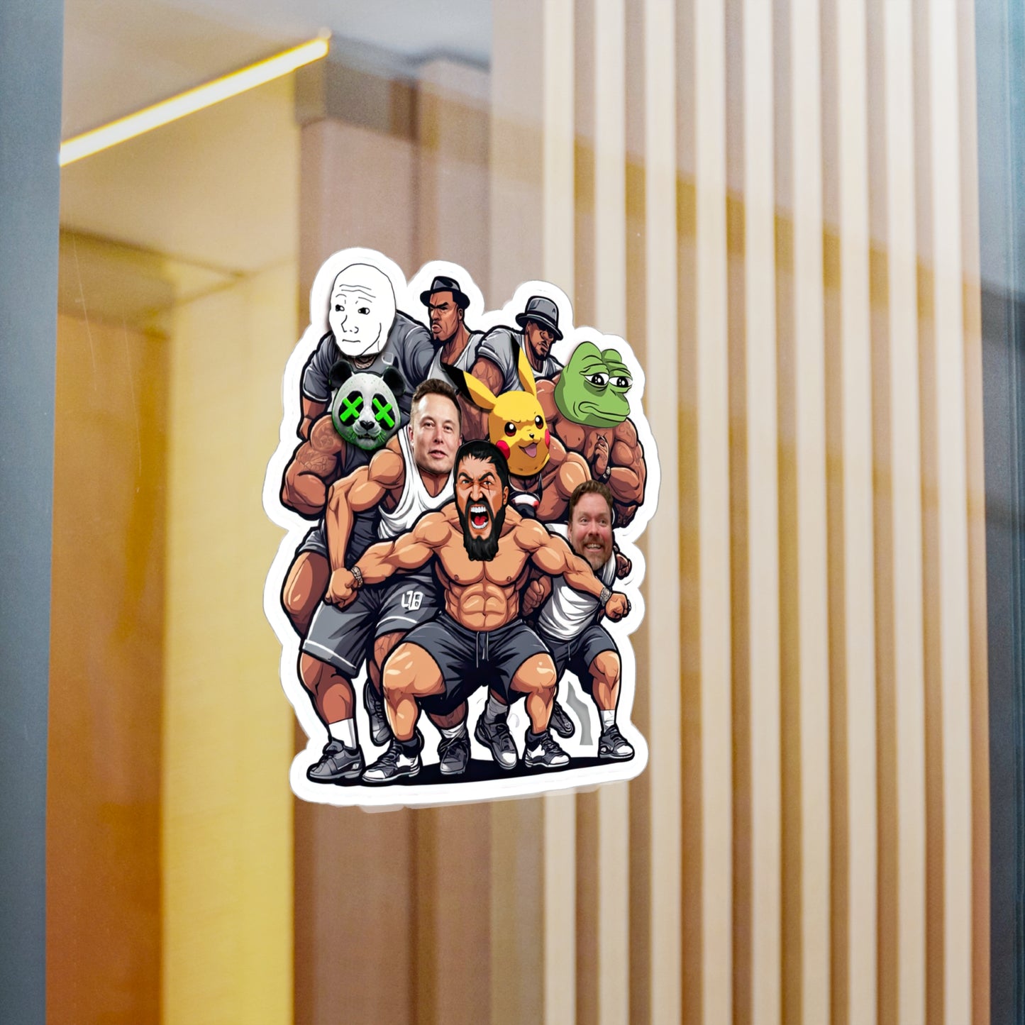 King Leo Meme Characters Sticker