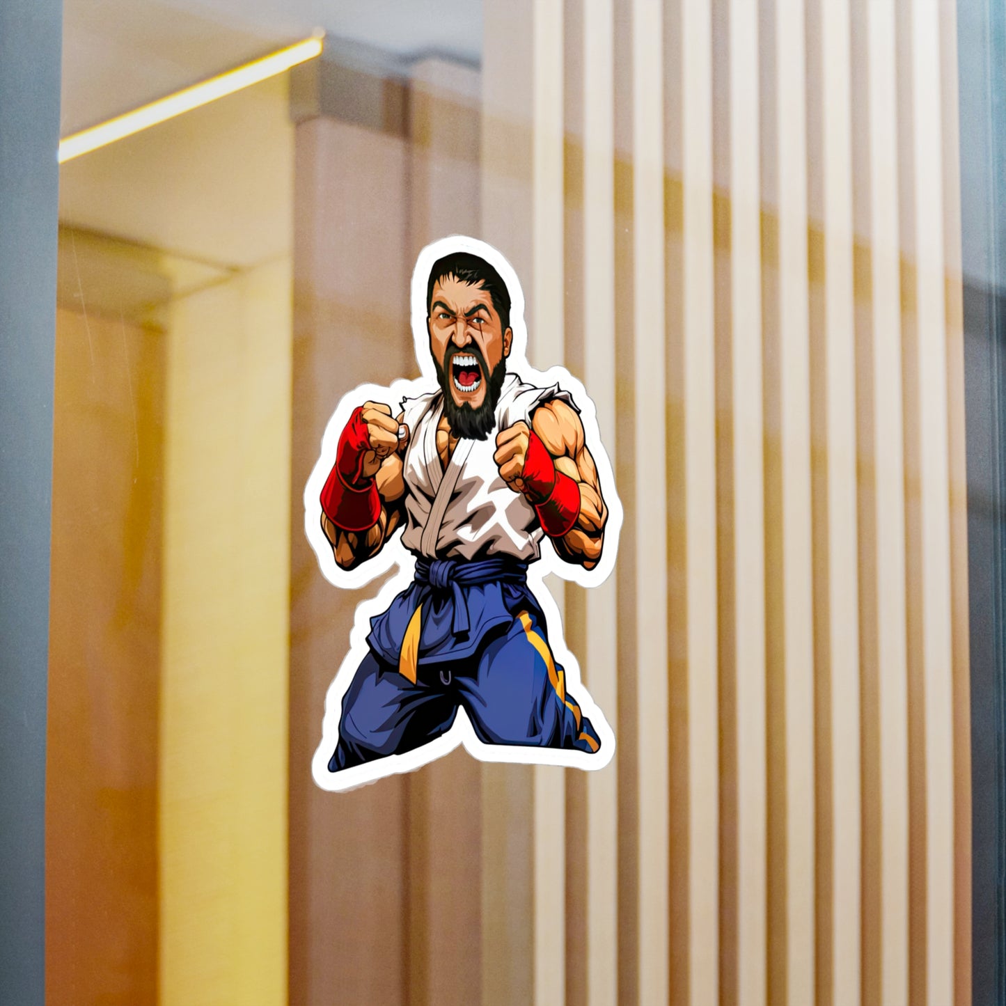 King Leo Street Fighter Sticker