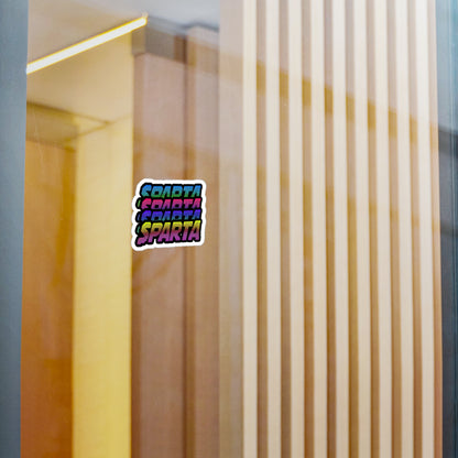 Colorful Sparta Logo Sticker